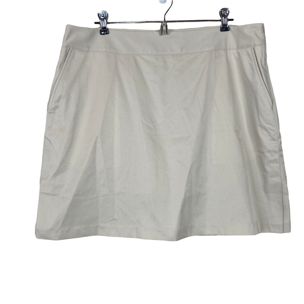 Adidas Golf Tennis Ecru Clima Cool Stretch Skort Size 14 Women Pockets NWT Vent
